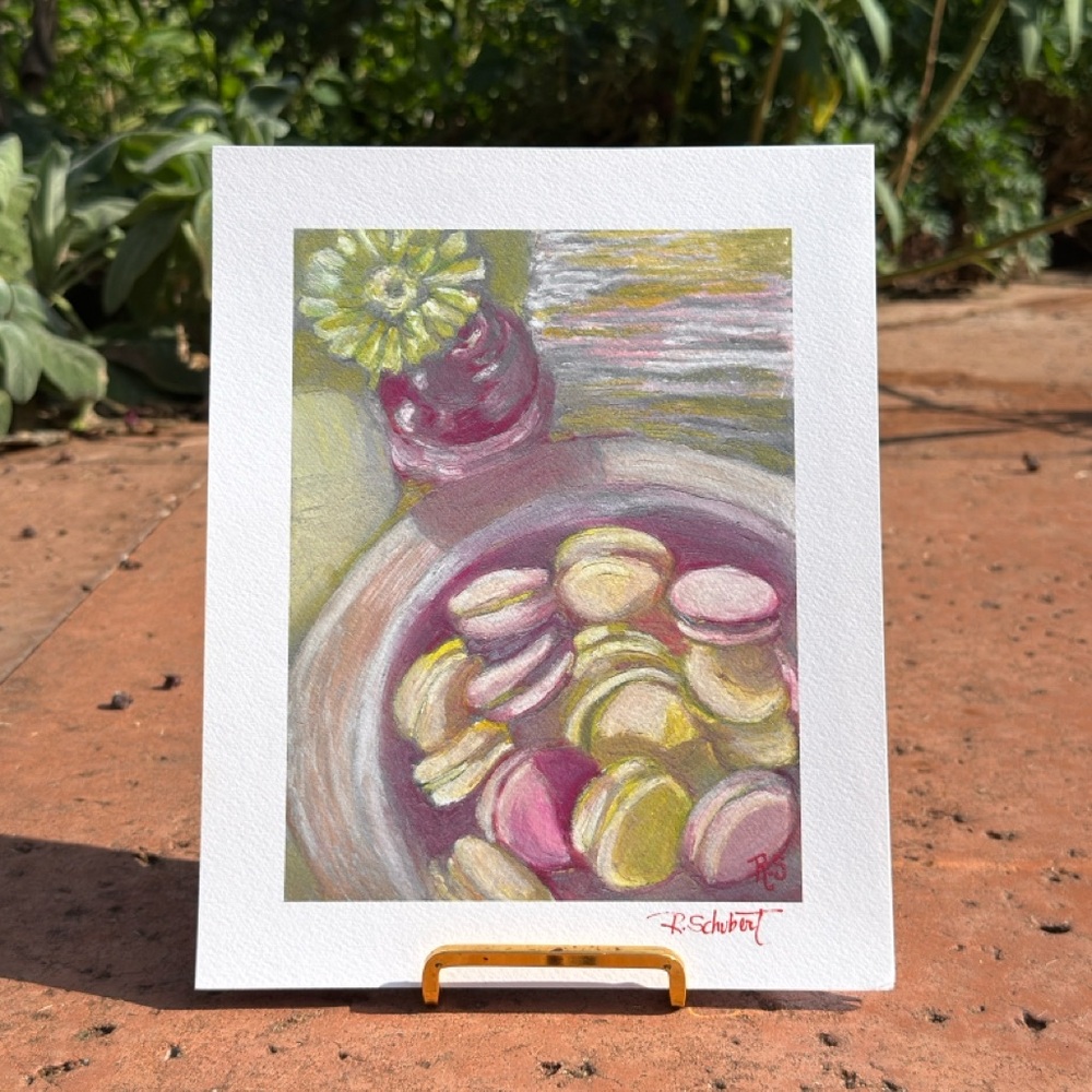 Macaron cookie Art Print - limited edition giclee fine artwork